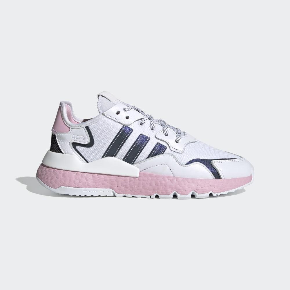 Originals Adidas Nite Jogger Barbati Romania - Albi/Roz/Negrii EG7942